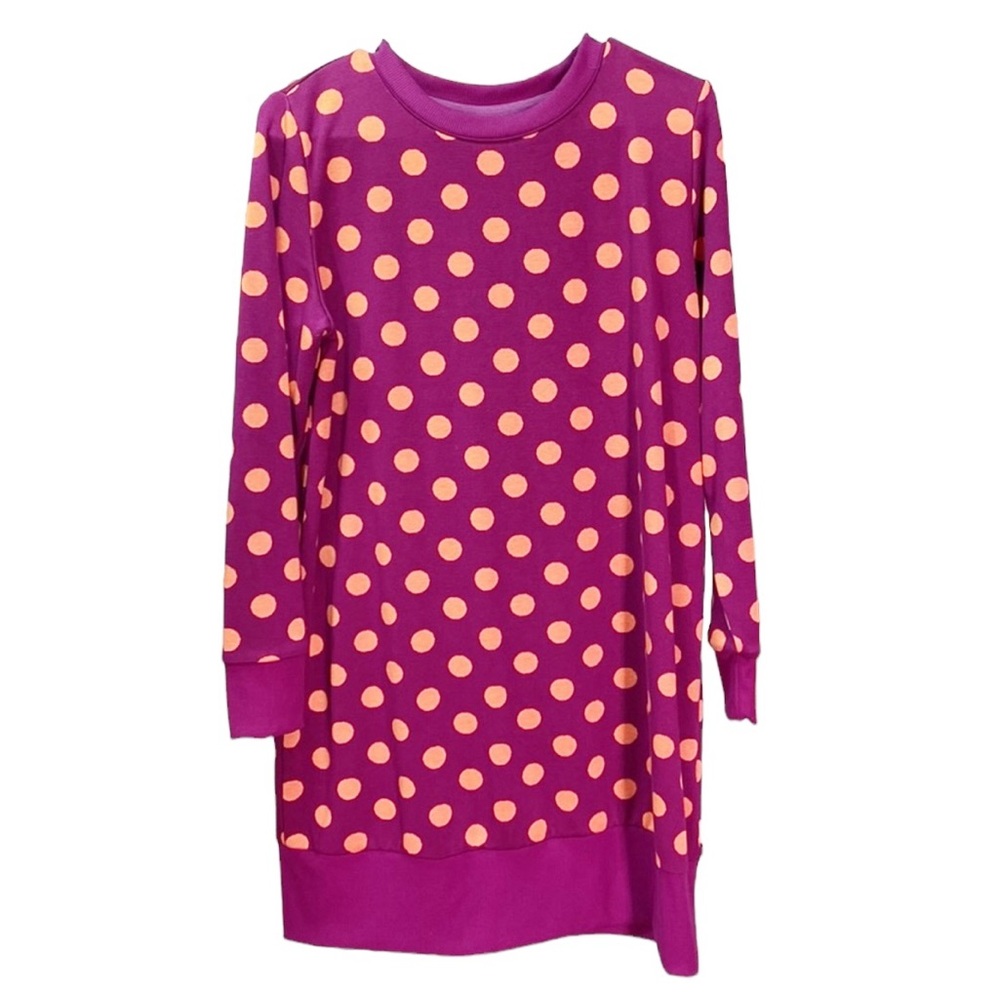 Victor Glemaud x Target Purple Pink Polka Dot Tunic Sweater Dress Size Medium - Picture 2 of 5
